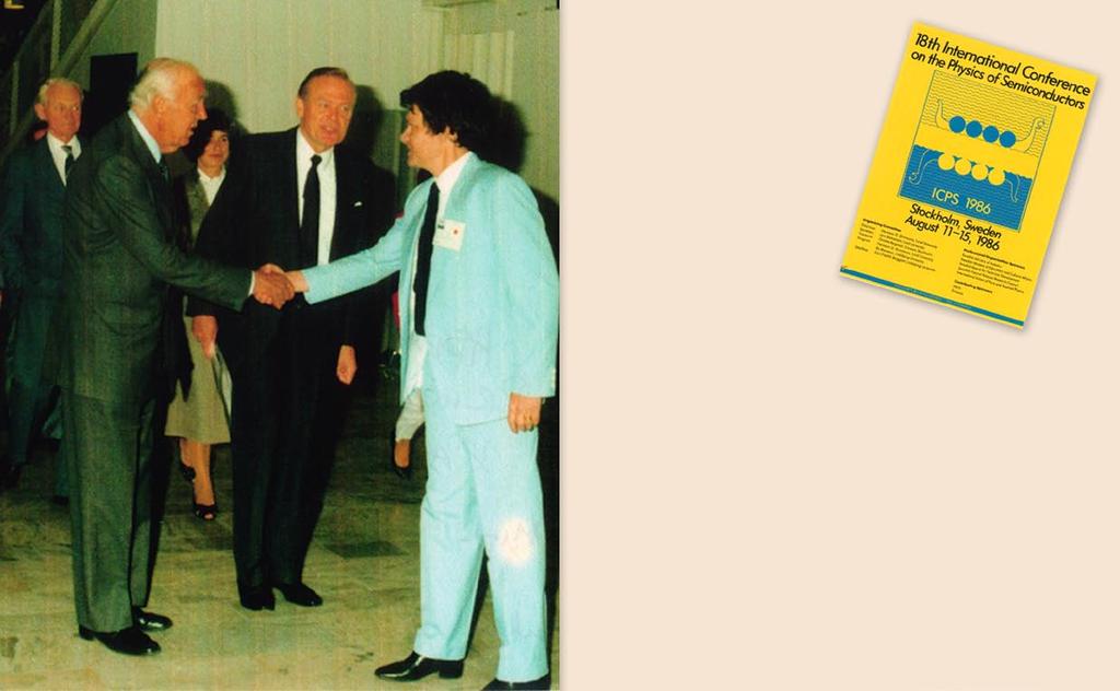 Internationell uppmärksamhet 289 Hermann Grimmeiss och hans forskningsavdelning anordnade 1986 i Stockholm den stora internationella