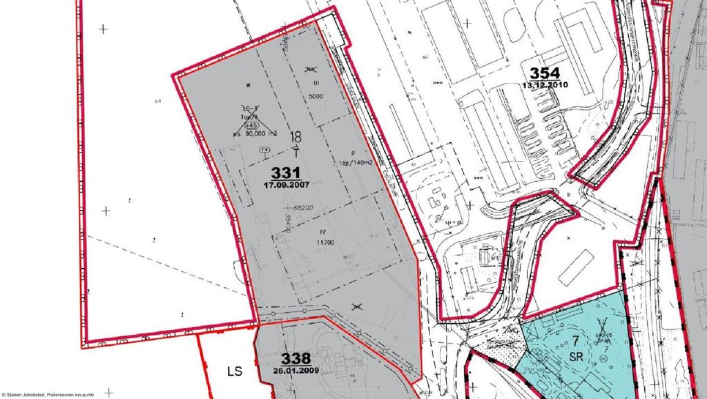 Sivu 13 / GÄLLANDE DETALJPLAN AJANTASAINEN ASEMAKAAVA Den gällande detaljplanen på området är från år 2007.