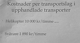 Om det skulle gälla effektiv färdtid skulle man kanske inte reagera så hårt, men i det här fallet så skall helikoptern på morgonen flygas från ett flygfält i Piteå, till exempelvis Hindersöstallarna