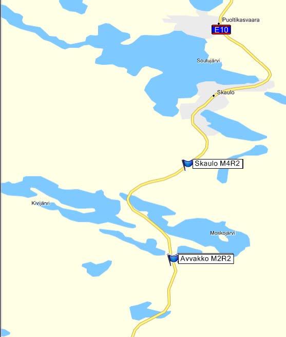 Medelvärdet för avståndet mellan höger hjulpar och kantlinjen i en mätpunkt. Sidolägesvariationen. Sidolägesplaceringens varians mellan fordon i en mätpunkt. 4.2.