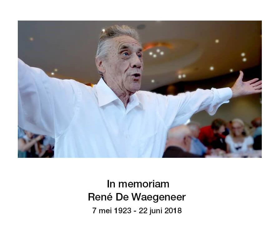 In Memoriam - René De Waegeneer In Memoriam - René De Waegeneer Ik heb René leren kennen in de jaren vij ig van de vorige eeuw, als vriend van mijn vader, maar ook als KP-militant.