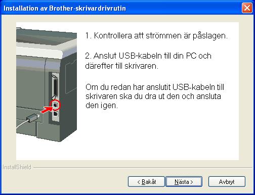 Dra ut kabeln igen om du redan har satt i den. 4 Klicka på Ja när fönstret med licensavtalet visas, om du accepterar bestämmelserna i licensavtalet.