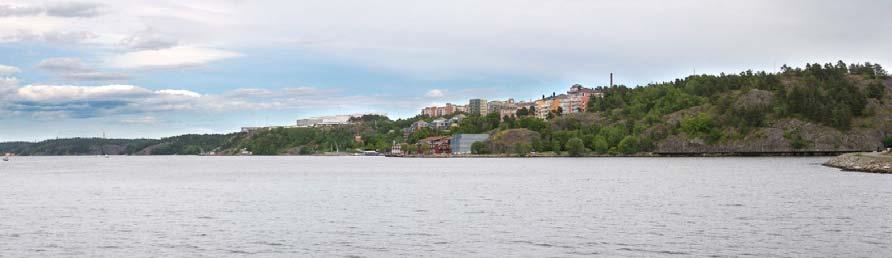 Planbeskrivning Norra Nacka strand 59 (71) Delområde 2 Bebyggelse i framtida detaljplan Fotomontage med planerad