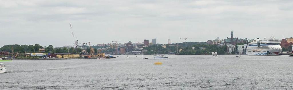 Ryssbergen ses till höger i bild och Nyckelviken och norra Boo ses till vänster.