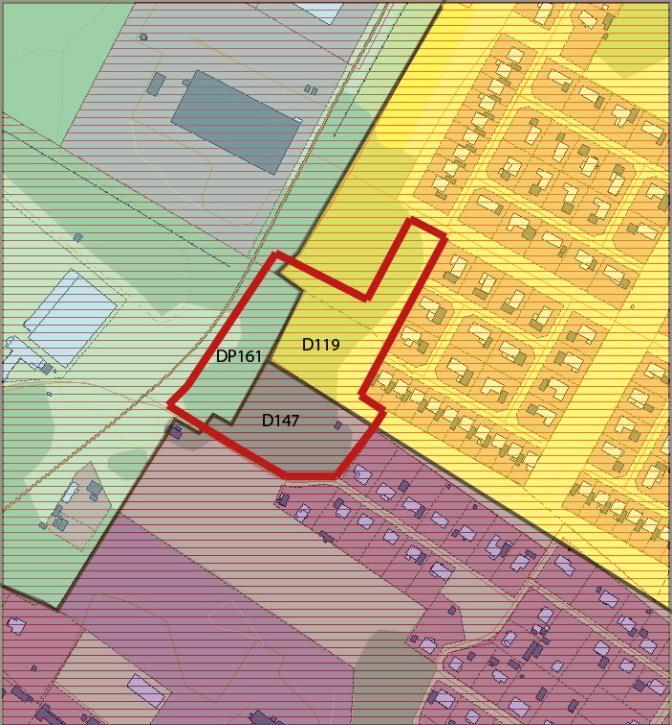 7(21) Stadsplaner och detaljplaner Planområdet regleras i dagsläget av stadsplanerna D119 och D147 samt detaljplan DP 161. Stadsplan D119 berör den norra delen av planområdet.