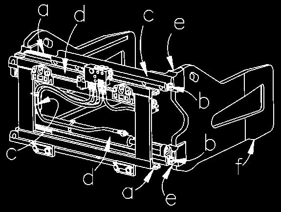 9. REGELBUNDEN UNDERHÅLL PERIODISKT UNDERHÅLLSDIAGRAM ÅTGÄRDER För basklämma Rengör och smörja käkskjutande "a"-skenor. Kontrollera skruvåtdragning och oljeläckor från hydraulikanslutningar.