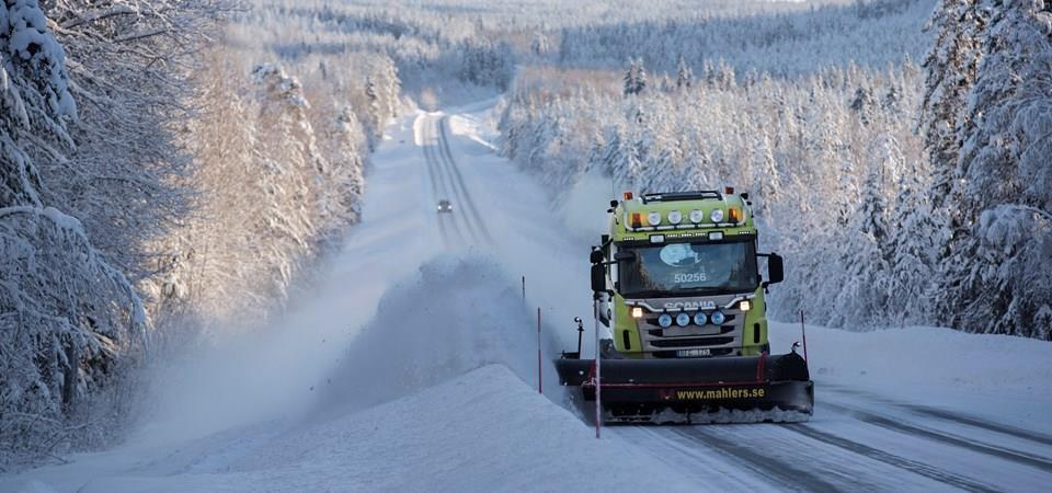 Snöröjning Separata distrikt för Harads