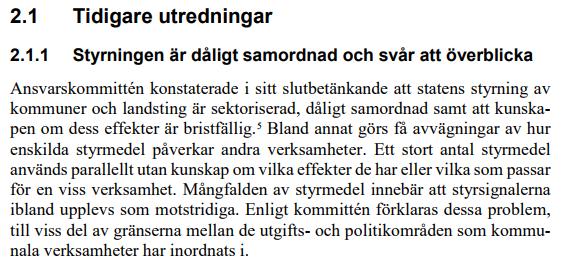 Om styrutmaningar Det fanns
