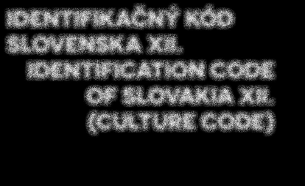IDENTIFIKAČNÝ KÓD SLOVENSKA XII.