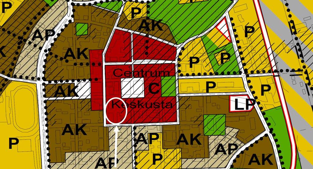 Sivu 14 / Generalplanens beteckningar och bestämmelser vilka styr detaljplaneringen av planeområdet: Suunnittelualueen asemakaavoitusta ohjaavat yleiskaavamerkinnät ja määräykset: anger ETT OMRÅDE