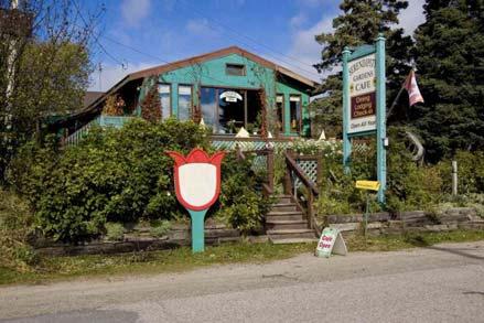 Serendipity Gardens Box 1, 8 Main Street, Rossport, Ontario, POT 2RO Telephone (807) 824 2890 Specialties at the Serendipity Gardens Café include beef, chicken, fish, seafood, prime rib (served on