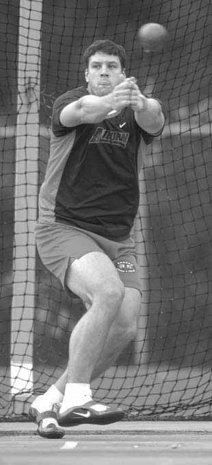 2003 Outdoor: Took 12th in the hammer with a personal-best throw of 176-07 and threw the shot put a distance of 47-1, good for 15th at the SEC Championships.