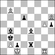 Israelov (Correction Daniel Keith (France) Mario Garcia (Argentina) and Victor Aberman (USA) 1.c7! [1.Nd3? Nxc6+ 2.Kc7 Nxa5 3.bxa5 Kxa5 4.Nc1 Kb4 +] 1...c1Q [1...Ne6+ 2.Kd7! Nxc7 3.Nd3!=] 2.c8Q+ [2.