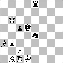1...Kg7 2.f8=Q+! (2.Nxb3? Nxb3+ 3.Kd3 Ba3 4.Kc4 Na5+ 5.Kb5 Nb7 6.Kc6 Nd8+ 7.Kd7 Nxf7 8.Kc6 Bd6-+) 2...Kxf8 3.Nxb3 Nxb3+ (3...Bb2+ 4.Kd3 Nxb3 5.Kc2=) 4.Kd3 Ba3 5.Kc4 Na5+ 6.Kb5 Nb7 7.Kc6 Nd8+ (7.