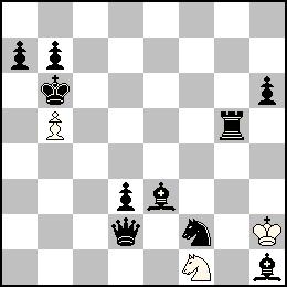 1.Bxb1-f5(wBe4) Rxc6-d6(bRc7) 2.Kxd6-c6(wRd5) Rxf5-g6(bBd7)# 1.Rxb6-e6(wRd6) Bxd3-e4(bBe2) 2.Kxe4-d3(wBd5) Bxe6-g6(bRe3)# Diagonal-Orthogonal correspondence, Reciprocal captures, Zilahi, Model mates.