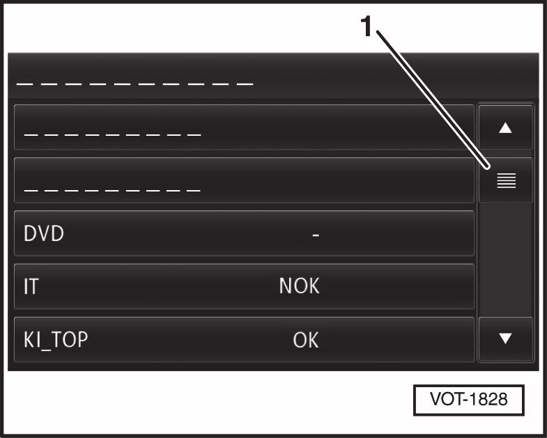 After one or two minutes the "Engineering" menu containing the details regarding the software status should appear on the display.