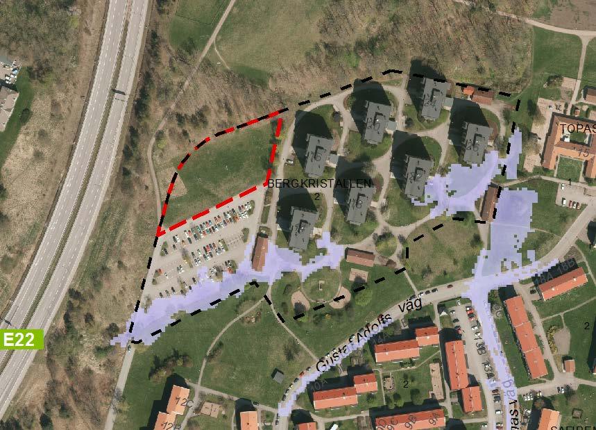 Samhällsbyggnadskontoret Planbesked 7(10) Ytterligare två geotekniska utredningar finns i området Utlåtande över grundförhållandena för planerad bebyggelse inom del av Oxhagen i Kalmar (1969-02-19)