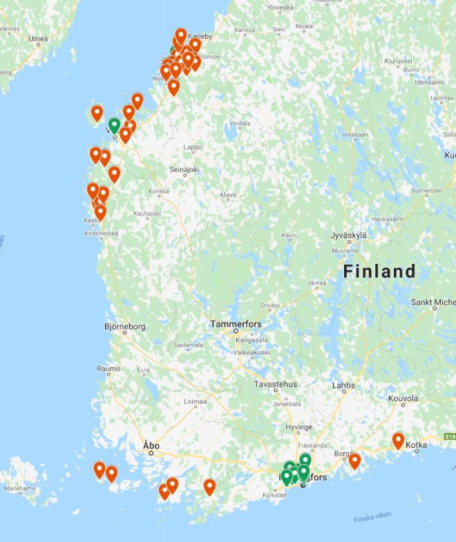 B-lärokurs läsåret 2017 2018 (grön) Ingen mofi-lärokurs läsåret 2017 2018 (röd) https://www.google.com/maps/d/viewer?