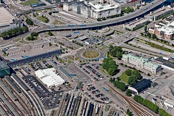 MKB FÖR STATION CENTRALEN Utredningsområdet för Kulturmiljöunderlaget (se figur 4.1:2) mellan Stora Hamnkanalen och Bergslagens stationsbyggnad ingår till större delen i riksintresset.