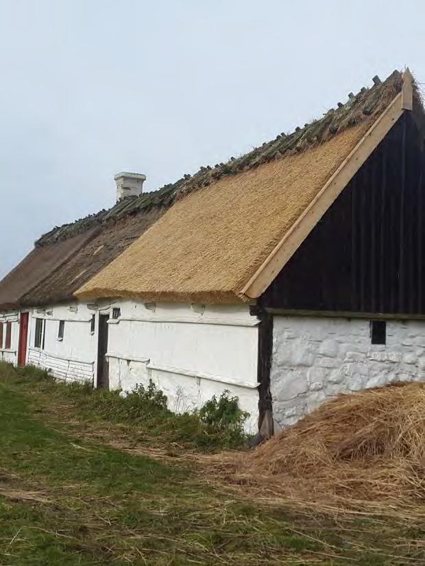 Den östra delen av det södra takfallet lades om i oktober 2017. Ett par hål på den mellersta delen lagades.