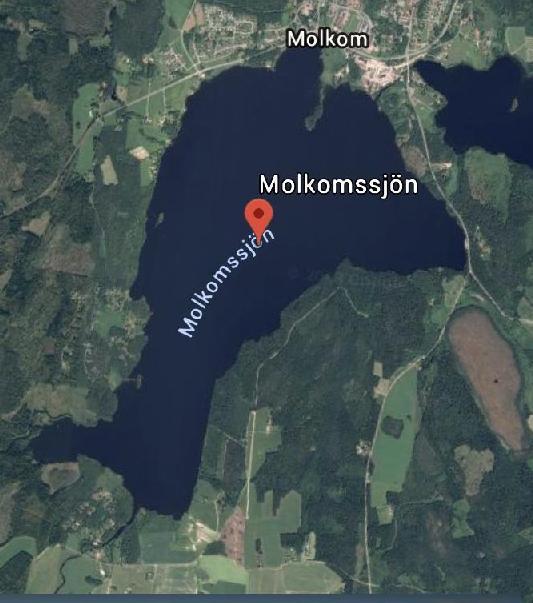 översiktskarta för Molkomsjön Vattenkvalitén i Molkomsjön Alla kemiska data som presenteras med hjälp av diagrammen är tagna från Molkomsjöns djupaste område (se figur 1)