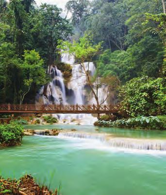 Buddhismen har ett starkt fäste i Laos och många menar att religionen enar landet, bybor med stadsbor, höglandet med låglandet. Vi beger oss tillbaka till vårt hotell och äter frukost.