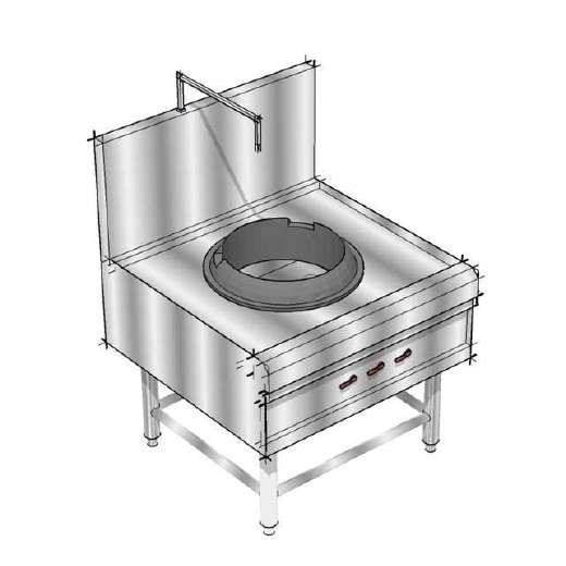 BURNER S/S GAS STOCK POT