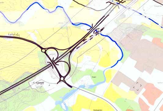 Mellan Kristineholm och Bälinge kommer Borgens gata genom Kristineholms industriområde att förlängas över Säve ån mot Bälinge och tjäna som lokalväg i alla korridorer.