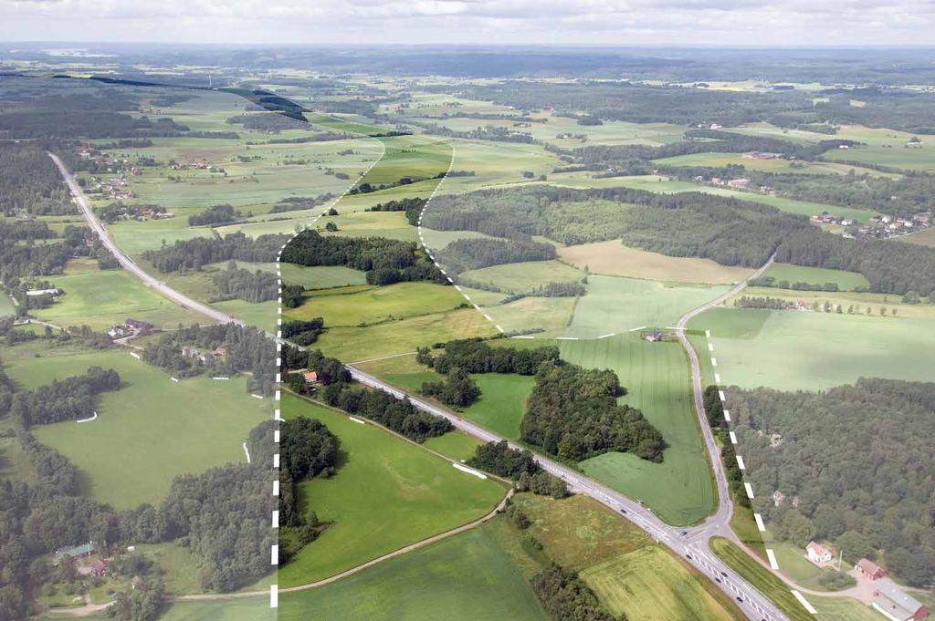 sedd från Tokebacka mot norr.