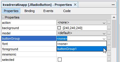 knappen och sätta buttongroup till buttongroup1,