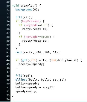 Nu har vi alltså inte längre någon draw-funktion i programmet, så nu skapar vi en ny drawfunktion.