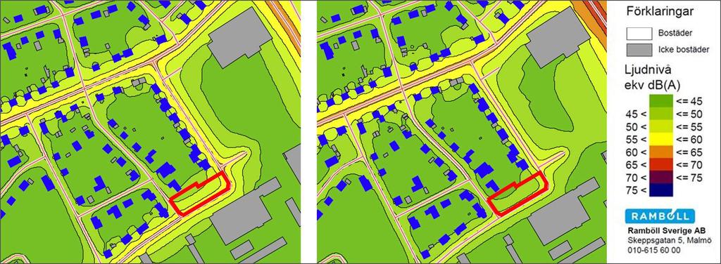 8 (16) högre än lagstadgade, från trafiken vare sig i dagsläget eller i framtiden (år 2030).