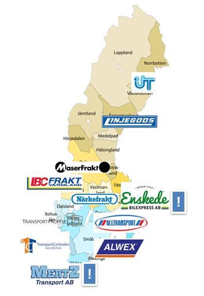 Det moderna svenska inrikesnätet OnRoad Från och med 1 januari 2019 är vi återigen fullvärdig delägare i Onroad! Idag har OnRoad cirka 100 linjer över hela Sverige i sitt nätverk.