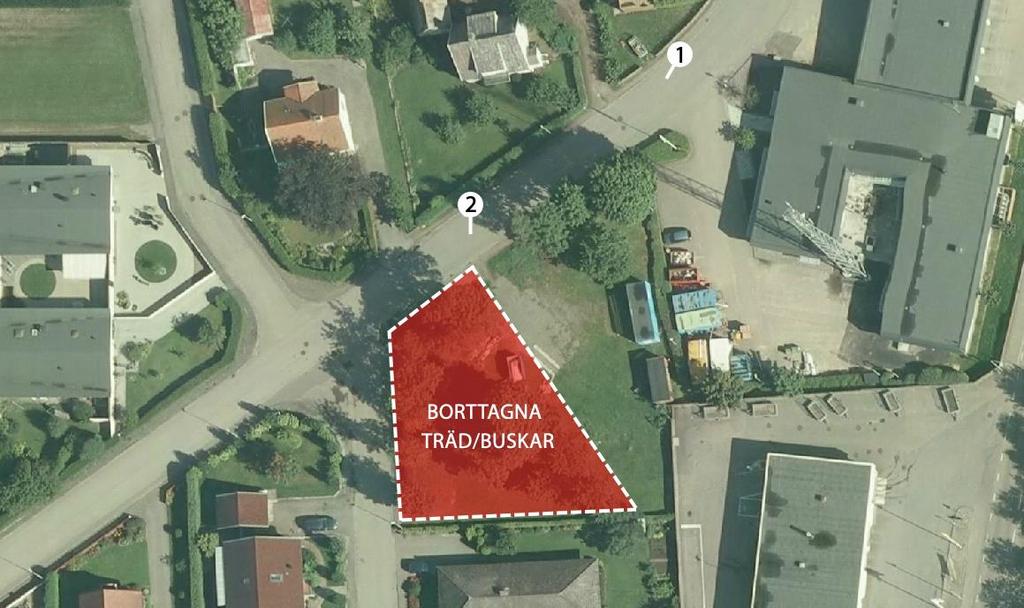 Natur Mark och vegetation Ett bygglov har blivit godkänt för ett av de två planerade husen inom fastigheten Fagotten 36.