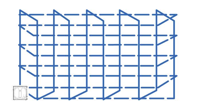 cleaning path in N or Z Cleaning Mode depending on the shape