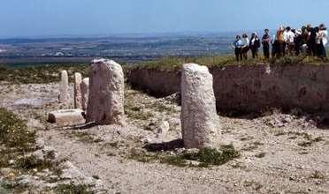 sacred poles (asheroth): trees that represented the goddess Asherah