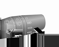 vindrutetorkaren är avstängd flyttar du spaken uppåt. Slå inte på torkarna om det är is på rutorna. Slå av i biltvättar.