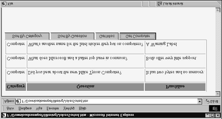 Genomförande XSL-filen skapar en delmängd av XML-trädet, där endast de poster som matchar computer tas med.