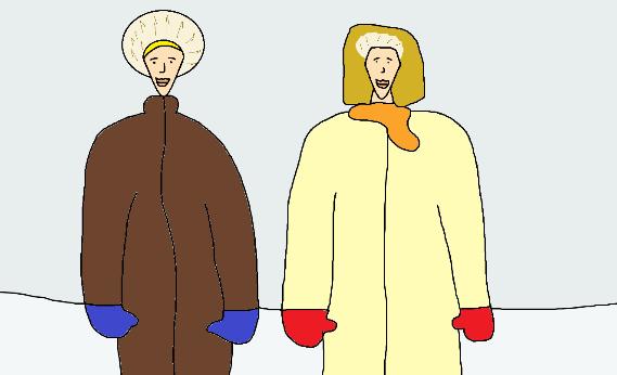på att bygga en igloo men det kan