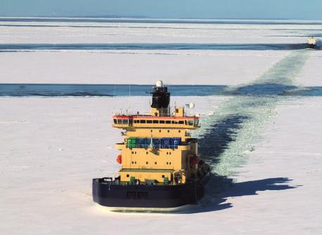Sjöfartsverkets arbetsfartyg Baltica och Fyrbyggaren nyttjades under kortare tidsrymder under vintern.
