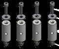 2 JT720 5680 Leg set for smaller aluminum rims Hjuladapterkoppsats för framfälg Bensats för mindre aluminium fälgar
