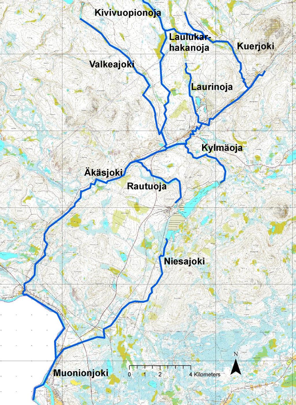 12 5. AVGRÄNSNING AV INFLUENSOMRÅDET Naturaområdet Niesaselkä hör i sin helhet till projektets influensområde.