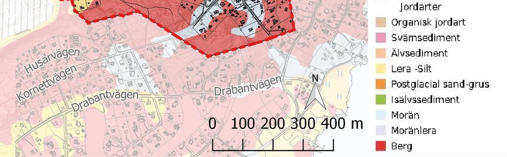 4. Dalvägen går centralt genom