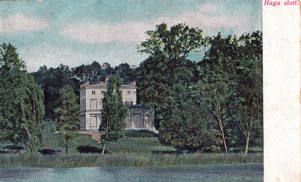 H aga slott uppfördes genom Gustav IV Adolfs initiativ eftersom Gustav III:s paviljong blivit för trång som bostad åt den växande kungafamiljen.
