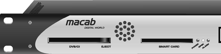 CA-modul KORTLÄSARE DVB/CI-UTTAG CA-MODUL PROGRAMKORT På framsidan finns uttag för CA-modul samt kortläsare, vilken används för kanaler kodade i olika sändningssystem.
