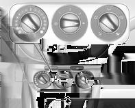 122 Klimatreglering Avfuktning och avisning av rutorna Ställ in temperaturreglaget på den varmaste nivån. Ställ in fläkthastigheten på högsta hastighet. Ställ luftfördelningsreglaget på l.