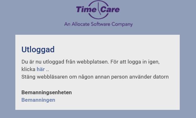 8 Logga ut När du är klar med ditt arbete så klickar du på Logga ut i navigeringsdelen till vänster.