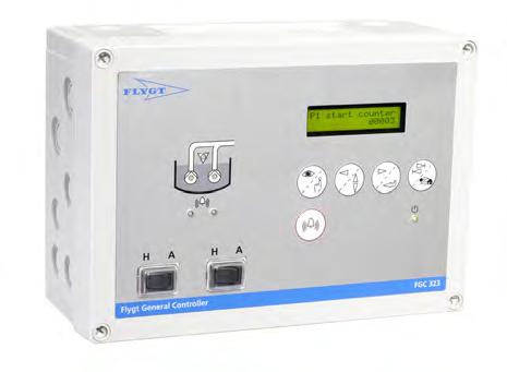 Flygt TU 001 atas ed 3 st vanliga LR6 alkaliska batterier (edföljer vid leverans) och/eller 1 4 VDC RSK 601 01 84 Flygt FGC 313 / 33 Pupautoatik Elektroniskt autoatikskåp för singelpup eller