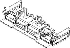 .7 Hydraulanslutningar nslutningarna är placerade på utläggarens baksida. f m Vid anslutning kan het hydraulolja spruta ut under högt tryck. Stäng av motorn och gör hydraulsystemet trycklöst!