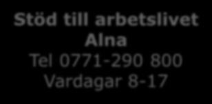 0771-290 800 Vardagar 8-17 Stöd